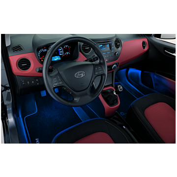 Hyundai i10 (2017 - ..) LED light interior front blue