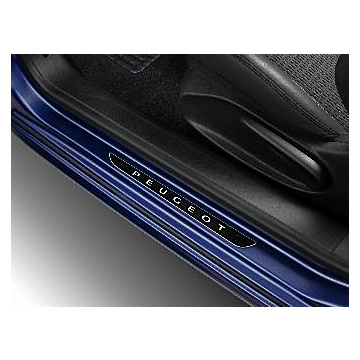 Peugeot 208 (2012 - 2019) / 308 (2013 - 2021) / 2008 (2013 - 2019) scuff plates Dark Chrome