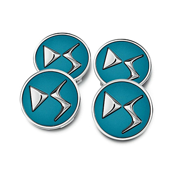 DS naafdoppen Vert Emeraude met DS-logo