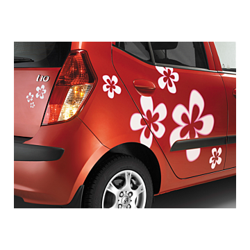 Hyundai i10 (2010 - 2014) body decals, flowers