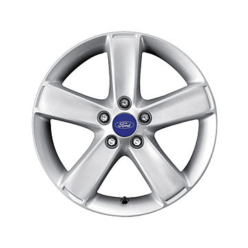 Ford alloy wheel 17" 5-spoke design, silver