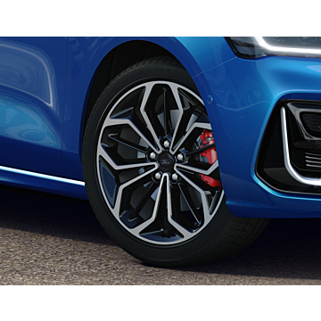 Ford Focus (04/2018 - ..) alloy wheel 18" 5 x 2-spoke design, Absolute Black polished