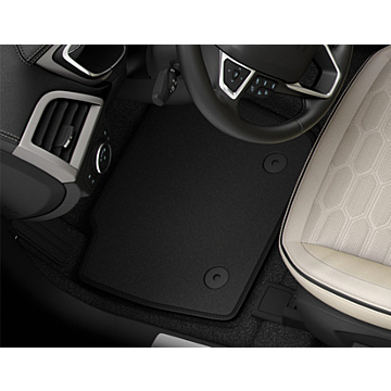 Ford Mondeo (09/2014 - ..) floor mats, premium velour Vignale design, front and rear, black