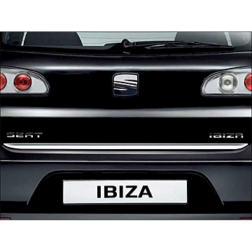 Seat Ibiza (2002 - 2008) tailgate trim chrome