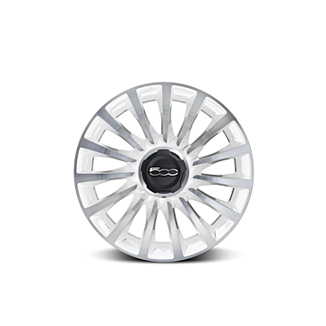 Fiat 500L set lichtmetalen velgen 17” diamantglans wit