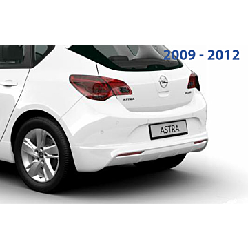 Opel Astra J OPC-line rear bumper spoiler 2009 - 2012 without chromed exhaust
