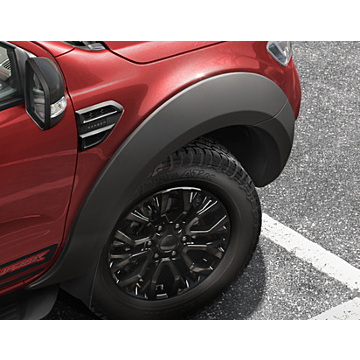 Ford Ranger (02/2019 - ..) Limited & Wildtrak wheel arch extensions front and rear, matte black