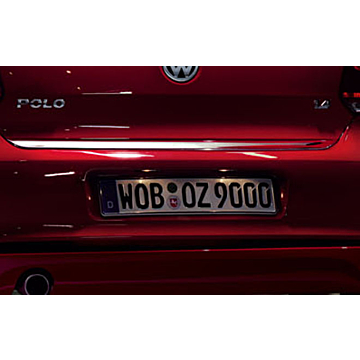 Volkswagen Polo 2009 - ..  trim tailgate chrome