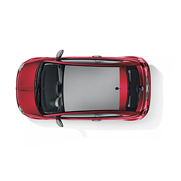 Fiat 500 wrapped roof matt silver
