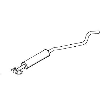 Opel Zafira A / B middle silencer 1.6 natural gas
