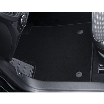 Ford Focus (04/2018 - ..) floor mats, Premium velour front, black