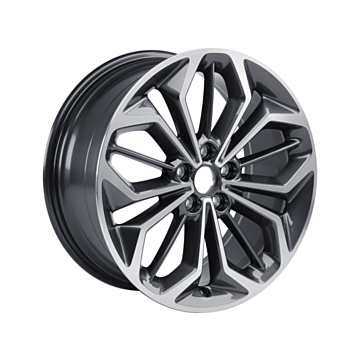 Ford Focus (04/2018 - ..) alloy wheel 18" 5 x 2-spoke design, pearl gray polished