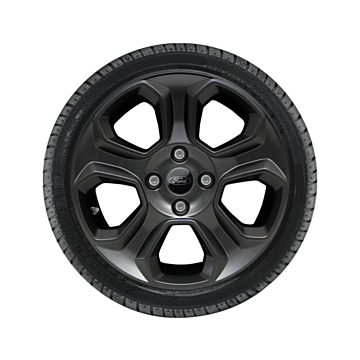 Ford EcoSport (10/2017 - ..) alloy wheel with winter tire 16", 5-spoke design, black