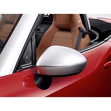 Fiat 124 mirror caps silver