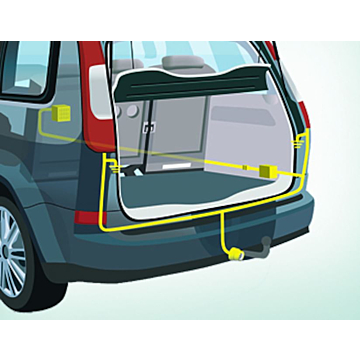 Ford Edge (09/2018 - ..) electrical connection for towbar 13-pin connector