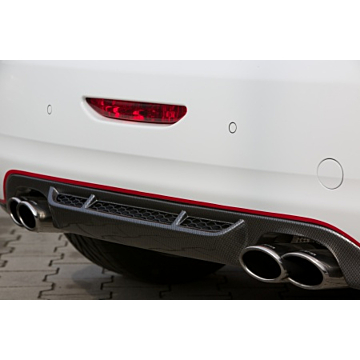 Musketier Peugeot 208 (2012 - 2019) rear bumper spoiler carbon-look