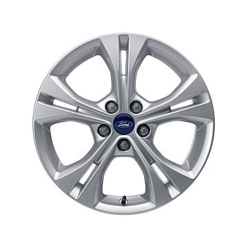 Ford alloy wheel 17" 5 x 2-spoke design, Sparkle Silver