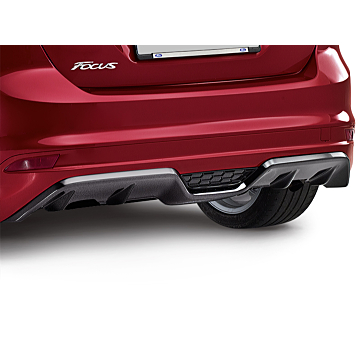 Ford Focus (01/2011 - 03/2018) wagon diffuser with high-gloss black integrated diffuser