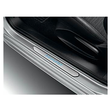 Peugeot 208 / 2008 scuff plates stainless steel with lighting