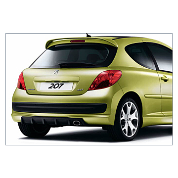Peugeot 207 rear bumper spoiler