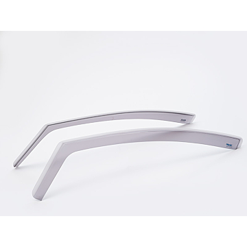 Ford Fiesta 09/2008 - 07/2017 wind deflectors 5-drs front doors light grey