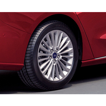 Ford Focus (04/2018 - ..) alloy wheel 17" 10 X 2-spoke design, Luster Nickel