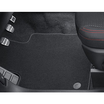 Ford Kuga (12/2019 - ..) floor mats, Premium velour front and rear, black (not for Ambiente / Trend)