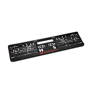 Audi Sport license plate holder