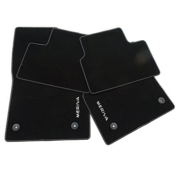 Opel Meriva B floor mats velours Jet Black