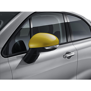 Fiat 500X mirror caps yellow