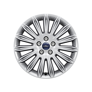 Ford alloy wheel 17" 15-spoke design, sparkle silver