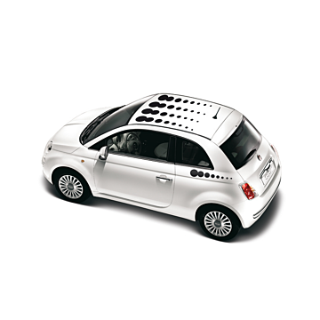 Fiat 500/500c balls sticker