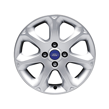 Ford Fiesta (09/2008 - 06/2017) lichtmetalen velg 16" 7-spaaks design, zilver