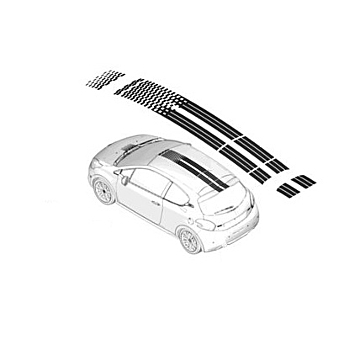 Peugeot 208 (2012 - 2019) GTI roof sticker set