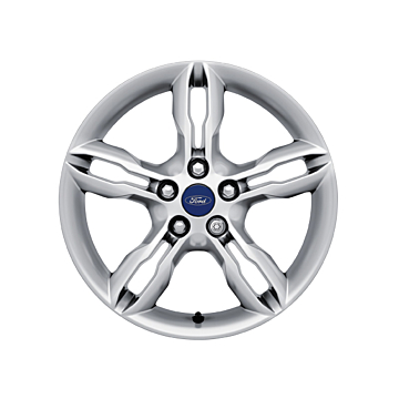 Ford C-MAX (11/2010 - 09/2018) / Focus (01/2011 - 03/2018) lichtmetalen velg 17" 5x2-spaaks design, zilver