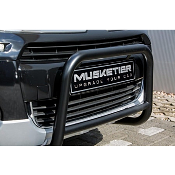 Musketier Peugeot Partner 3 bullbar Ø48 mm, stainless steel black
