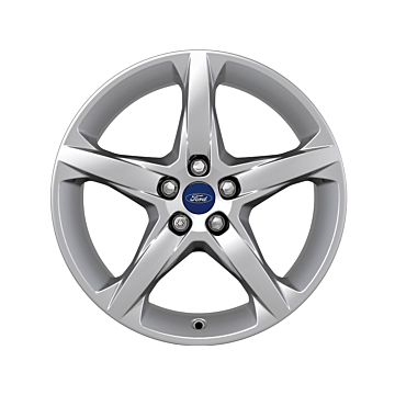 Ford C-MAX (11/2010 - 09/2018) / Focus (01/2011 - 03/2018) alloy wheel 18" 5-spoke design, silver