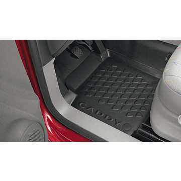 Volkswagen Caddy 2010 - .. floor mat left rubber with raised edges