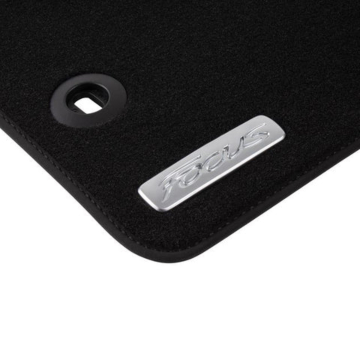 Ford Focus (07/2004 - 12/2010) velour floor mats front, black RHD
