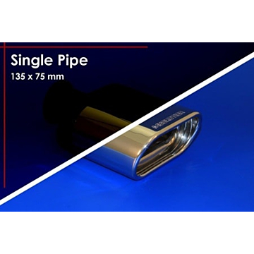 Musketier Peugeot 406 coupé sport exhaust left/right, 1x135x75 mm duplex 3,0L V6 2,2 Hd