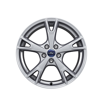 Ford C-MAX (11/2010 - 09/2018) / Focus (01/2011 - 03/2018) alloy wheel 18" 5-spoke design, silver