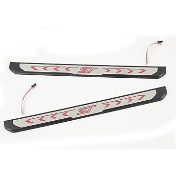 Ford Fiesta 09/2008 - 2017 ST side sill protector right stainless steel 3-drs illuminated