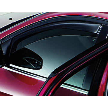 Ford Focus (01/2011 - 03/2018) wind deflectors, side window for front door windows, dark gray