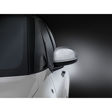 Fiat 500L spiegelkappen aluminium Techno-motief