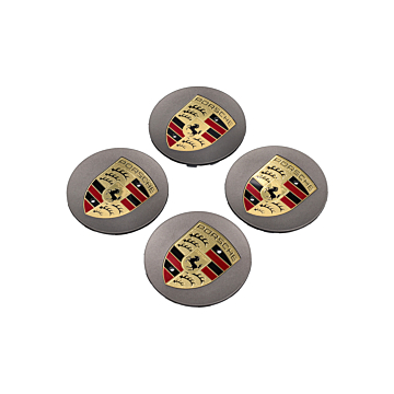 Porsche hub caps set
