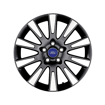 Ford alloy wheel 17" 10-spoke design, black machined