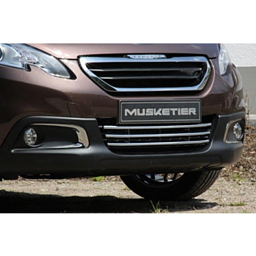 Musketier Peugeot 2008 stainless steel grill, chromed 