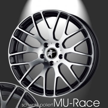 Musketier Citroën DS4 / DS5 lichtmetalen velg MU-Race 7x17 zwart gepolijst