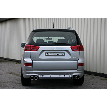 Musketier Citroën C-Crosser/Peugeot 4007 duplex rvs einddemper 2xØ90 mm