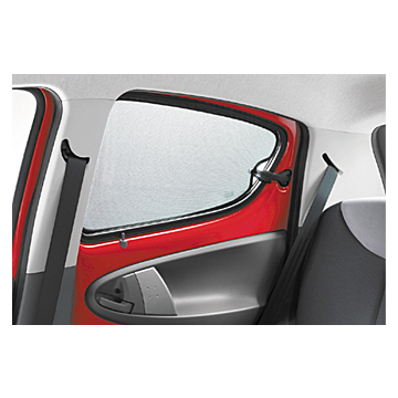 Citroën C1 (2005 - 2014) / Peugeot 107 zonneschermen achterportieren